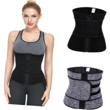Neoprenový zeštíhlující pás se zipem pro ženy, prodyšný sportovní korzet s devíti ocelovými kosticemi