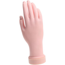 Rubberen handmodel met beweegbare vingers, oefenhulpmiddel voor nagelkunst