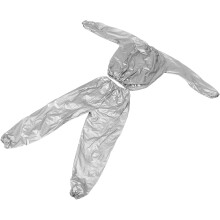 PVC-Saunaanzug zur Gewichtsreduktion, Silber, Größe M, schweißtreibendes Kompressionsshirt für Ganzkörpertraining