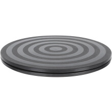 Plateau tournant floral rond de 26 cm (10,2 pouces) en ABS. Aucune installation requise. Rotation douce.