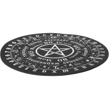 Pentagramová veštecká podložka, gumená kyvadlová doska, dekorácia, ľahký astrologický nástroj na veštenie