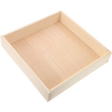 Plateau de jeu en bois Montessori pour bac à sable naturel avec boîte de rangement de bureau