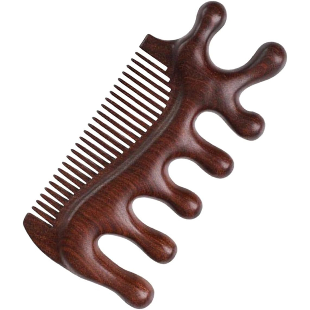 Hkhbjs Wooden Scalp Massage Comb Wide Tooth Detangler Anti-Static Sandalwood Hair Brush