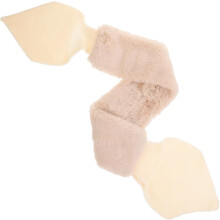 Plush Knitted Neck Scarf Winter Warm Cross Scarf for Outdoor Activities Soft and Skin Friendly Winter