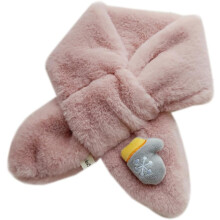 Sciarpa di peluche per bambini e bambine, calda e natalizia, realizzata in morbido peluche e dal design adorabile.