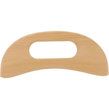 Moon Shaped Wooden Massaging Board Natural Scraping Tool Face Neck Shoulder Foot Back Massage