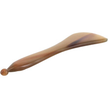 Gua-Sha-Werkzeug aus Ochsenhorn für die Gesichtsmassage, natürliches Hornschabebrett