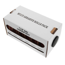 Juego de 6 rollos de cinta abrasiva seca con seis granos diferentes para lijado de metal, vidrio y madera.
