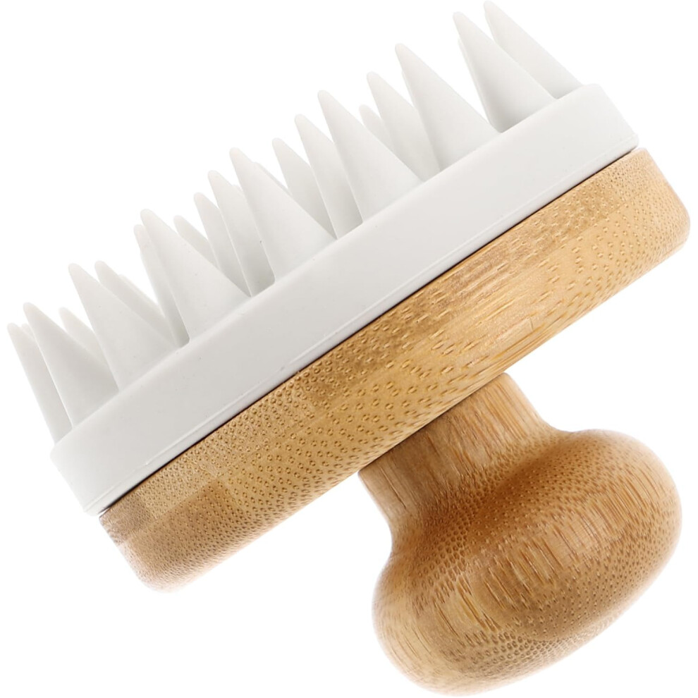 Hkhbjs Gray Silicone Scalp Massager Shampoo Brush With Soft Silicone Bristles, Lightweight Scalp Exfoliator Comb