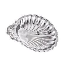 Stainless Steel Salad Bowl Shell Shape Serving Tray Decorative