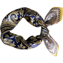 Office Bandana Women Scarf Silk Neck Scarves Square Elegant Silk-like Fiber Kerchief for Hotel Flight Attendants