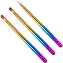 Set di penne per nail art fai da te, strumento per dipingere le unghie e creare sfumature creative.