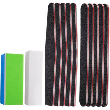 Kit de ferramentas de arte das unhas do conjunto do bloco de polimento inclui a tira de lixamento das unhas para o salão de casa