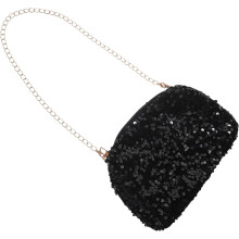 Paillettenbesetzte Mini-Tasche, funkelnde Pailletten-Umhängetasche mit Kette, Abendclutch für Hochzeitsfeiern