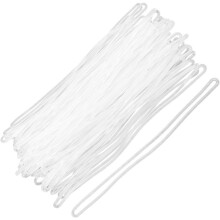 100 Stück weiche PVC-Gepäckanhänger-Schlaufen, Ausweishalter aus PVC, Reisegepäckanhänger, Koffer-Gepäckschlaufen