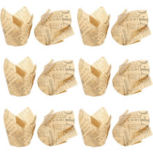 50pcs Paper Cups Cupcake Baking Cups Creative Craftsmanship Beautiful Shape Paper Food-Grade Ink