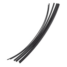 70pcs Heat Shrink Tubings Black Halogen Flame Retardant Pe Wire Wrap Tube