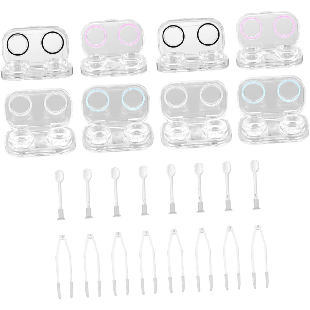 Hkhbjs Elegant Lens Holder Compact Sealed Eye Lens Cases Portable Glasses Storage Box