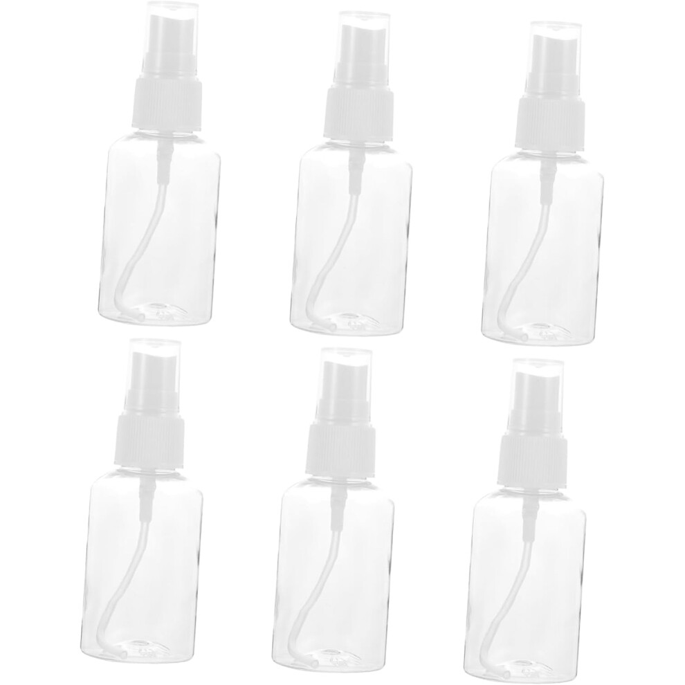 Hkhbjs 6Pcs Plastic Empty Sample Bottles Caps For Travel Cosmetic Dispensing Bottles