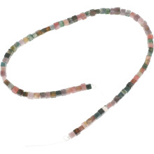 Natural 4x4mm Cube Agate Loose Beads for Jewelry DIY About 85pcs for Handmade Bracelets and Crafting in Arts Crafts