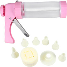 Kit d'ustensiles de pâtisserie et de décoration de biscuits, poignée ergonomique amovible, facile à nettoyer, en plastique solide.