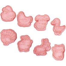 Emporte-pièces en forme d'animaux, moule à biscuits réutilisable en polypropylène, design mignon et unique, sécurité garantie.