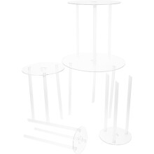5 Sets Cake Dowel Rods Set Cake Dowels White Pp Material Convenient to Use Easy to Install Professional Bakers and Novices Support