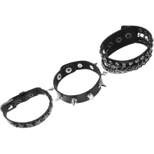 Mehrlagiges Armband im Punk-Stil für Damen und Herren, schwarzes Kunstleder, mit Nieten besetzt, strapazierfähiges und trendiges Armband