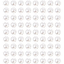 1000Pcs 3Mm Faux Pearl Beads Double Hole ABS Plastic Spacer Beads