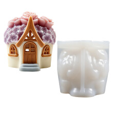 Floral Cabin Silicone Molds Food Grade Silicone Cake Molds for