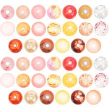 Glass Beads Round Loose Beads for Bracelets Jewelry Making DIY Crafting Necklace Earring Charms