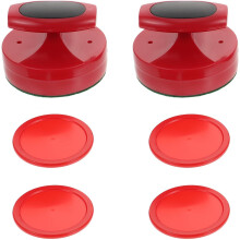 and Plastic Hockey Puck Set Easy Gliding Action 94mm Air Hockey Paddle Red Fit Most Standard Air Tables