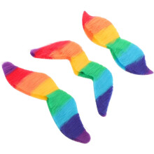 1 Set Clown Beard Rainbow Fake Beards for Halloween Parties Masquerade Events