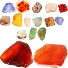 Agate Decorative Beads 7-9mm Colored Semi-Precious Stones 500g