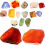 Agate Decorative Beads 7-9mm Colored Semi-Precious Stones 500g 1