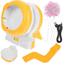 Elektrisk perlesnurrer for smykkelaging Leirperlesnurrerverktøy med ABS-materiale for DIY-armbåndsproduksjon