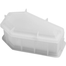 Stampo per bara in resina epossidica, stampo in silicone a forma di bara, liscio e rotondo, facile da sformare, scatola portagioie fai da te