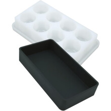 Bicchiere in silicone per miscelare resina epossidica con coperchio, 80 ml, contenitore per materiali per resina epossidica fai da te.