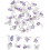 Décorations pour ongles nœud papillon gothique étoile strass violet 1