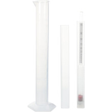 Alcohol Hydrometer Wine Making Kit with 0-100 Scale Triple Scale Tester and 100ml Plastic Graduated Cylinder