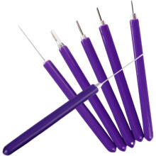 Kit de quilling DIY comprenant un rouleau Ă papier Ă fentes en acier inoxydable et une aiguille Ă friser