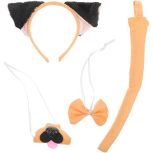 Tierohren-Stirnband für Hundekostüme, Cosplay-Partys, dekoratives Tierschwanz-Stirnband