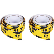 2 Sets Caution and Watch Your Step Non Skid Safety Tape Self Adhesive Sticker Warning Tape for Indoor Outdoor Use