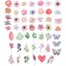 Set di adesivi con piante e fiori, adesivi autoadesivi per scrapbooking fai da te