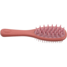 Shampoobürste aus Silikon mit langem Griff, doppelseitigem Haarbürstenaufsatz und Kopfhautmassagegerät
