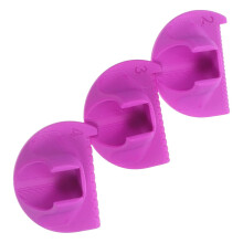 3 stuks plastic naaldmeters voor naaien, quilten, patchwork, linialen, vingerlinialen, sjablonen en meetinstrumenten