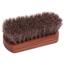 Wooden Shoes Polishing Brush Horse Hair for Cleaning and Dusting Portable Shoe Care Supplies