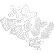 DIY-Stanzformenset aus Kohlenstoffstahl mit Glocken- und Blattmotiven für Metallprägeformen, Stanzteile