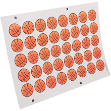 Pegatinas faciales de baloncesto temporales para mujeres, pegatinas falsas para fiestas de baloncesto, recuerdos de fiesta geniales.