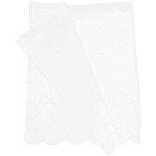 Halbhohe Fenstergardine, kurze Gardine, 35 x 20 x 5 Zoll, Polyester, leicht, strapazierfähig, Blumenmuster